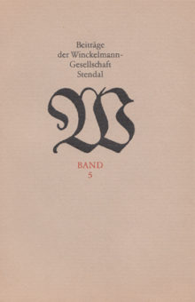 Tadeusz Namowicz: Johann Joachim Winckelmann und der Aufklärungsklassizismus in Polen.