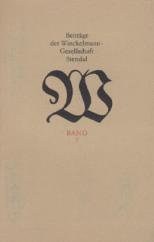 Johann Joachim Winckelmann und Adam Friedrich Oeser. Eine Aufsatzsammlung.