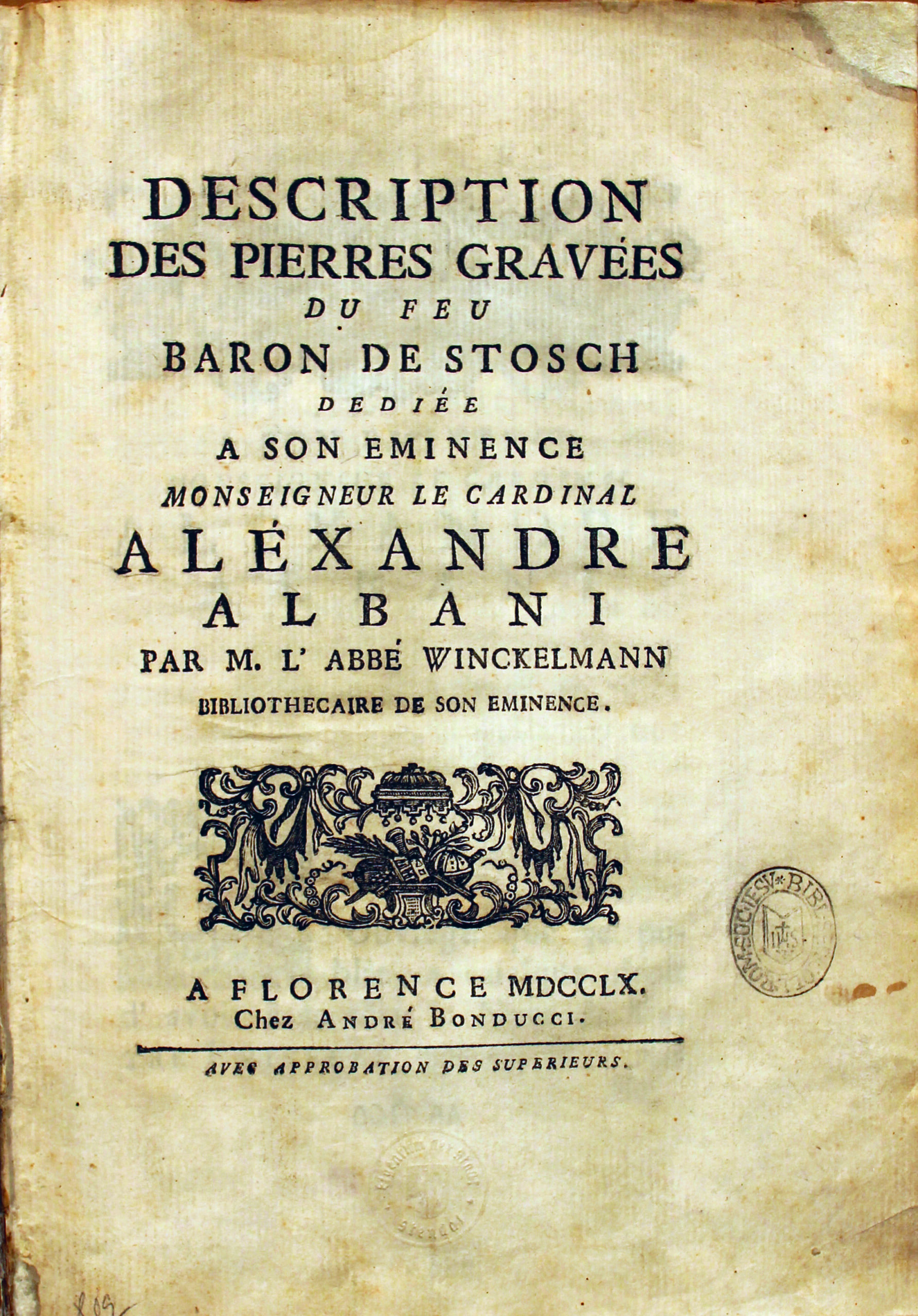 Programm zur Sonderausstellung: Die Gemmen des Baron von Stosch: Winckelmanns Erkenntnis-Quell für Kulturepochen und Ikonographie